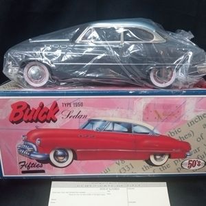1950 Buick Tin Friction Sedan With Box Made In Japan